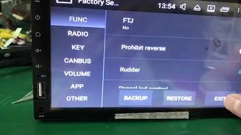 How to set the RHD doors open information on Belsee head unit