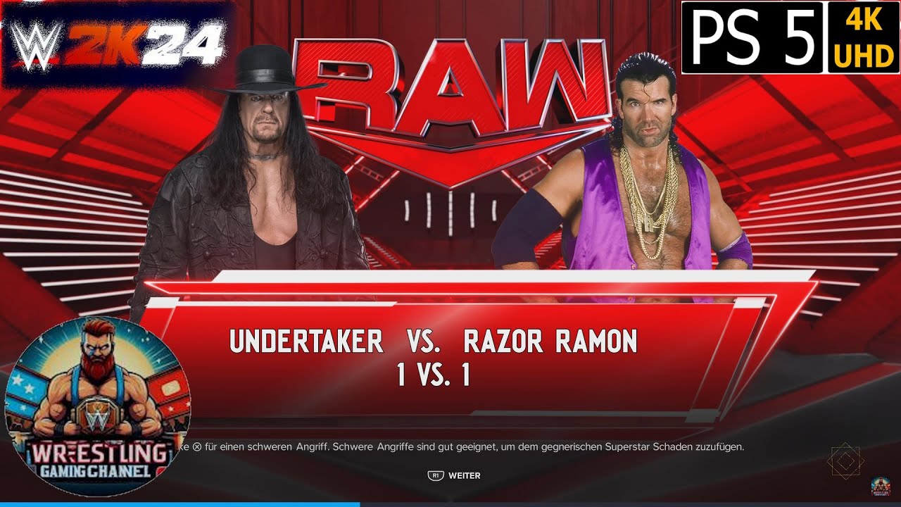 WWE 2K24 - The Undertaker vs Razor Ramon - PS5 - YouTube