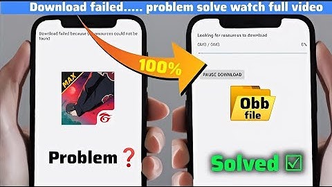 Download Failed Because The Resources Could Not Be Found Free Fire | Download Failed problem