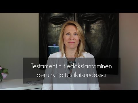 Video: Ovatko käsin kirjoitetut testamentit laillisia Tennesseessä?