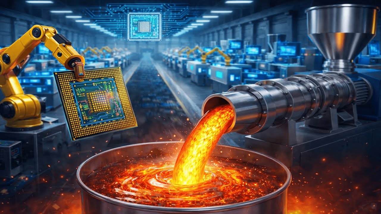 How Microchips Are Made 💻 Inside a Semiconductor Factory