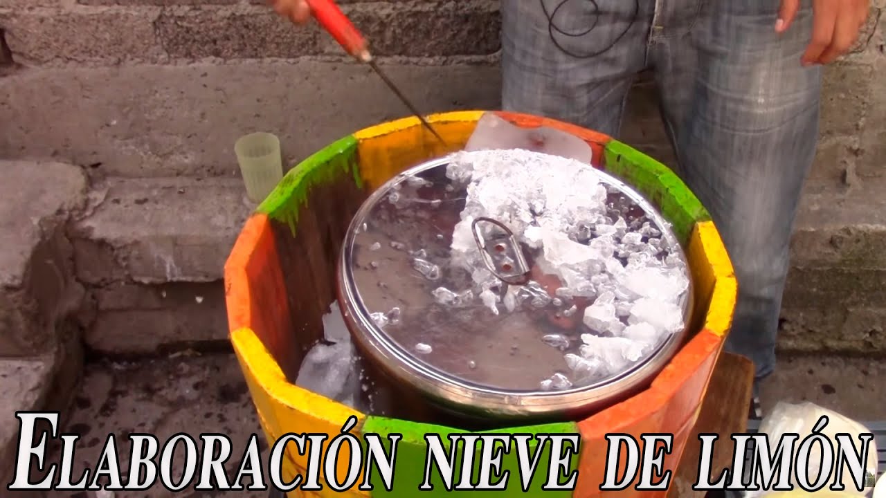Nieves Elias Elaboración de la nieve de limón