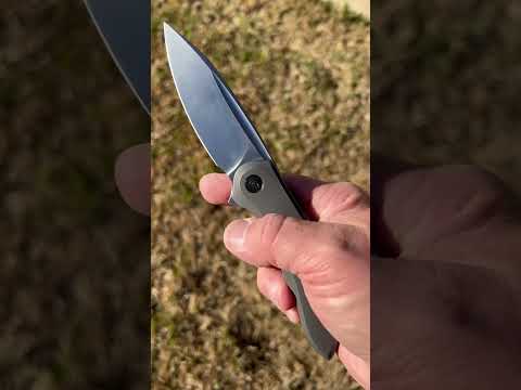My We Knives Makani Limited Edition with fire anodized Titanium accents is smooth!