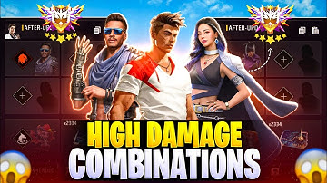 NEW HIGH DAMAGE SKILL COMBINATION | Best Character Skill For Br Rank | Cs Rank Best Character Skill