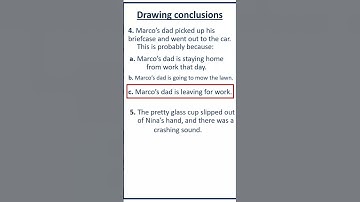 Drawing Conclusion  |  Part 3