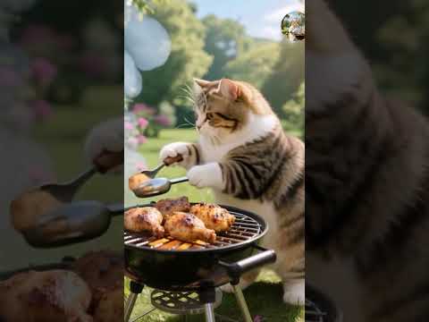 القطط تشوي في الطبيعة الخلابة Cat Viral Explore Comedyshorts Shorts