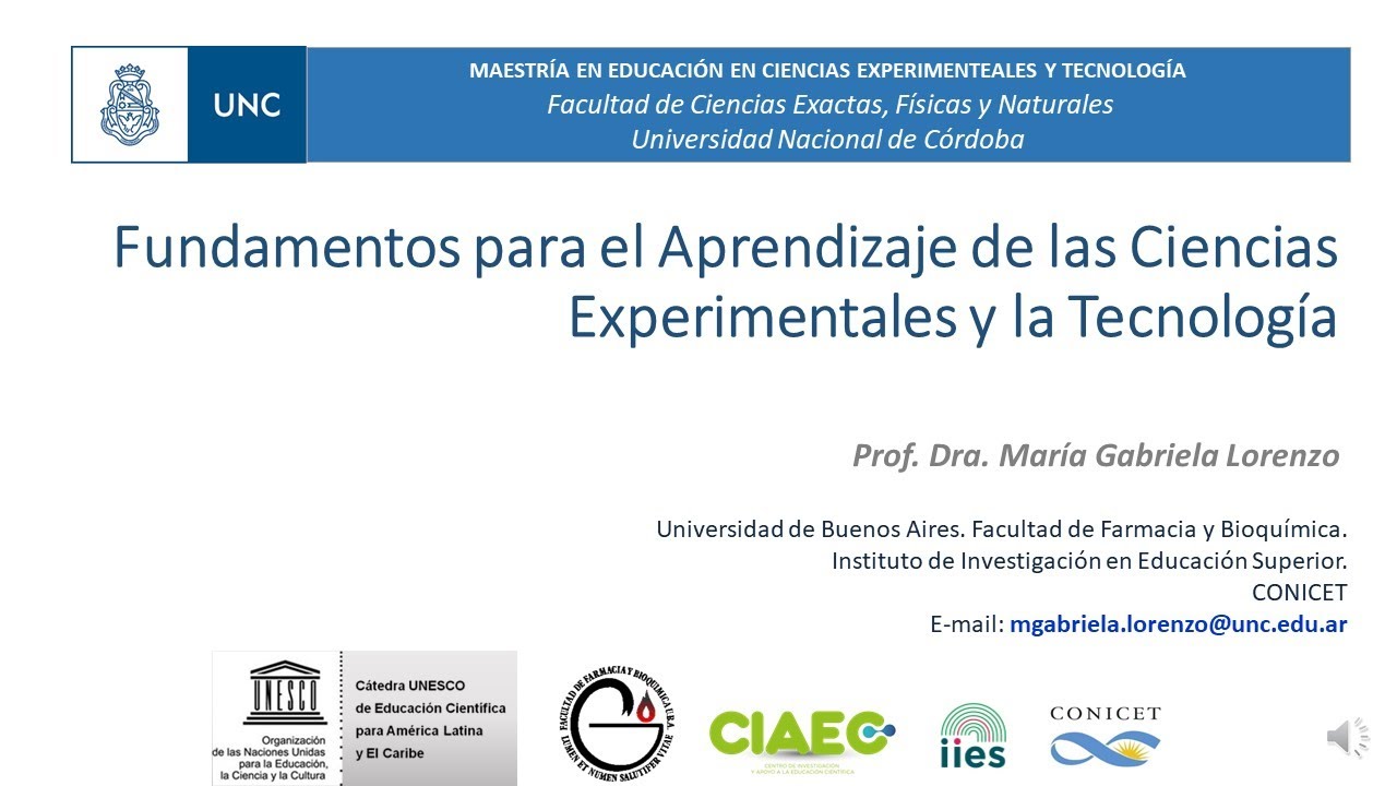 Fundamentos para el aprendizaje de la ciencia y la tecnología. - YouTube