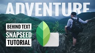 How To Add Text Behind Object Using Snapseed (Tagalog Tutorial) screenshot 4