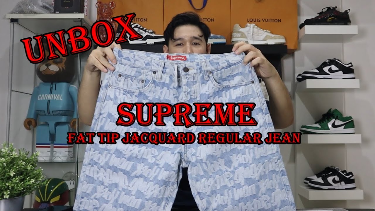 REVIEW] Supreme SS22 Week1 Fat Tip Jacquard Regular Jean