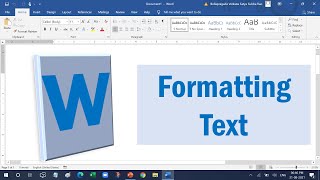 Ms Word in telugu  - Formatting Text