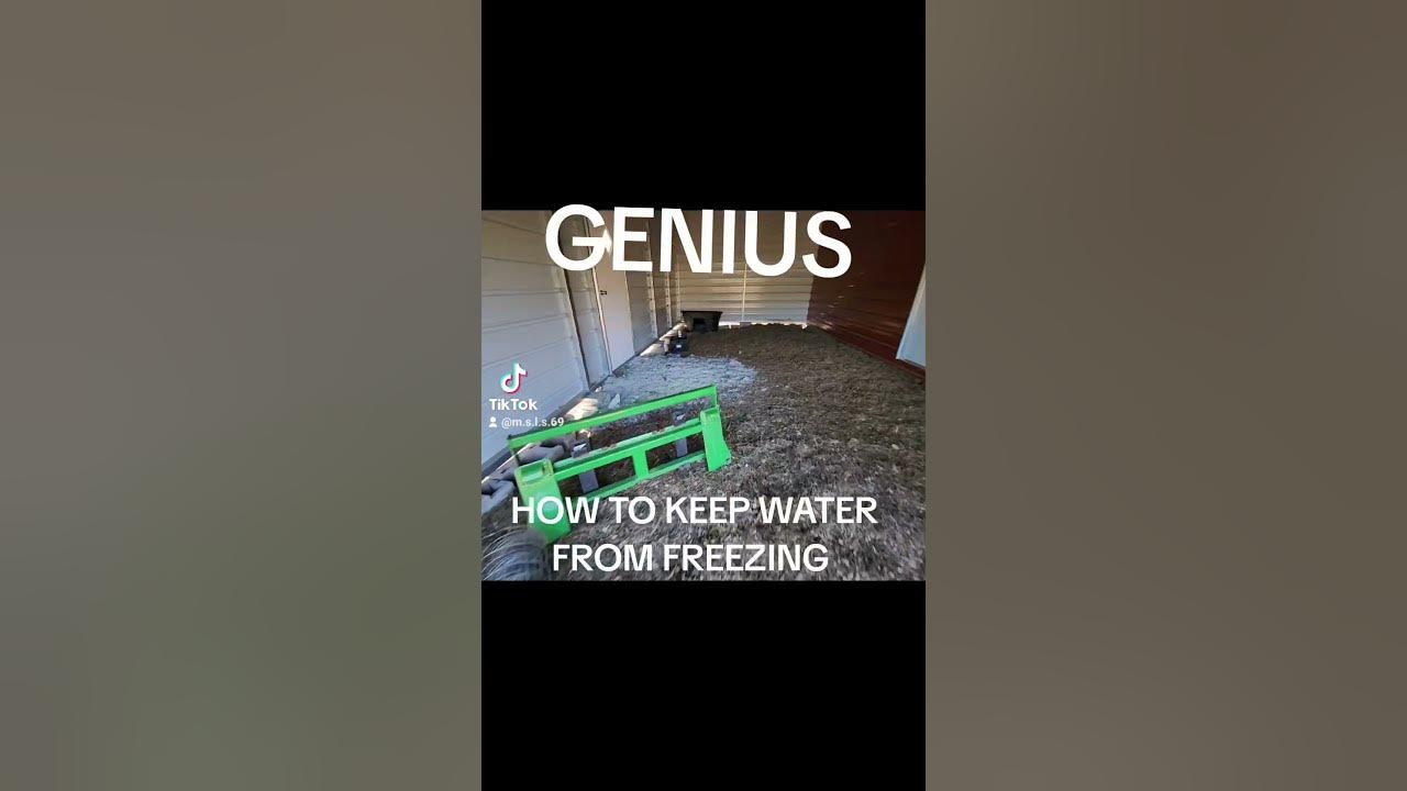 FREEZING TEMPERATURES HOW TO KEEP WATER FROM FREEZING SALT AND PALSTIC
