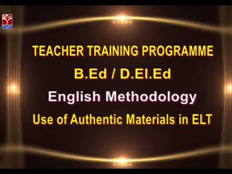 SCERT (TTP) || English Methodology - Use of Authentic Materials in ELT || Murthy upscale furniture stores