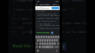 Python number guessing game #python #coding