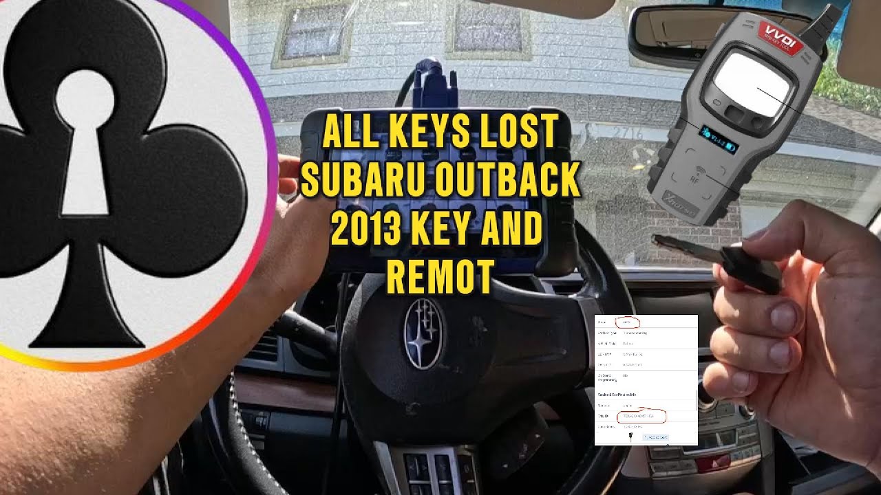All Keys Lost Subaru Outback 2013 |  Key And Remote With AUTEL IM508 And XHORSE VVDI Mini Key Tool