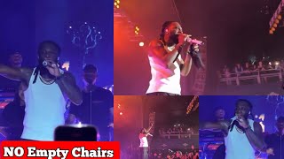 Burnaboy In Tears as he Performs Empty Chairs from new album No Sign Of Weakness in Birmingham