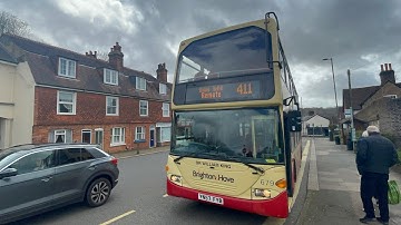 Full Bus Journey on Metrobus 411 Warlingham Sainsbury’s Reigate with Brighton & Hove Bus Livery!