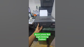 Epson L8050 pvc card printing error Red Light blinking Problem