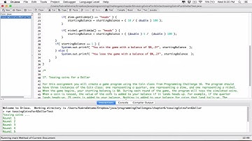 6.17. (Part 3) Tossing Coins for a Dollar - Java