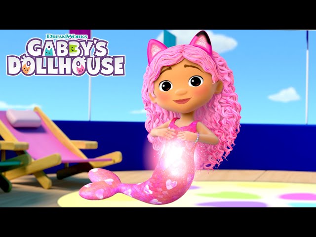 Gabby Becomes A Mermaid & Goes To Mermaid-Lantis! | Full Episode | GABBY'S DOLLHOUSE class=