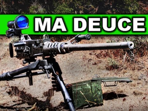 50 Cal Ma Deuce Machine Gun!      M2 QCB RatedRR