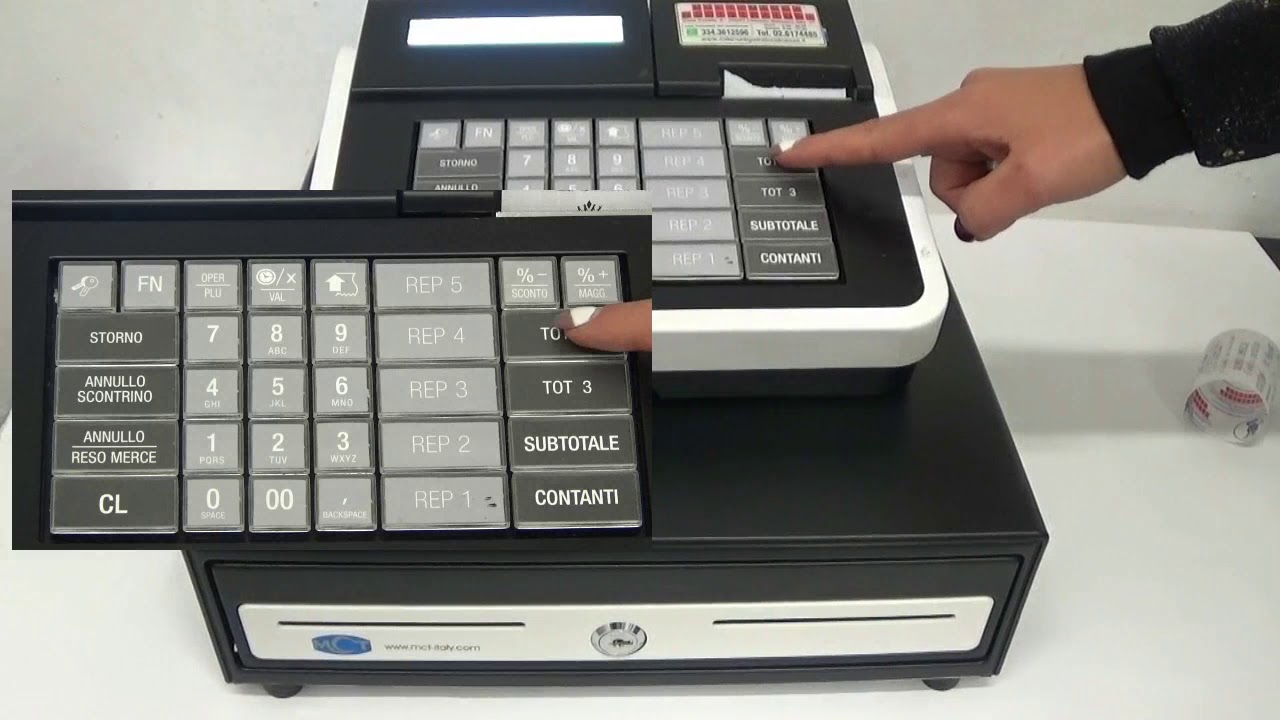 Registratore di Cassa apertura cassetto senza scontrino