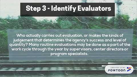 5 Steps in The Evaluation Process