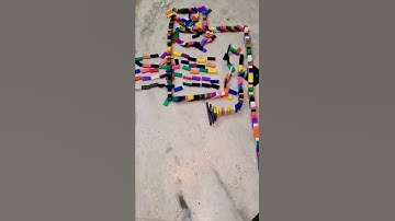 insane Domino setup!! #shorts #domino #insane #setup #thecraftchannel