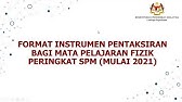 Pqs Kssm Format Pentaksiran Spm 2021 Youtube