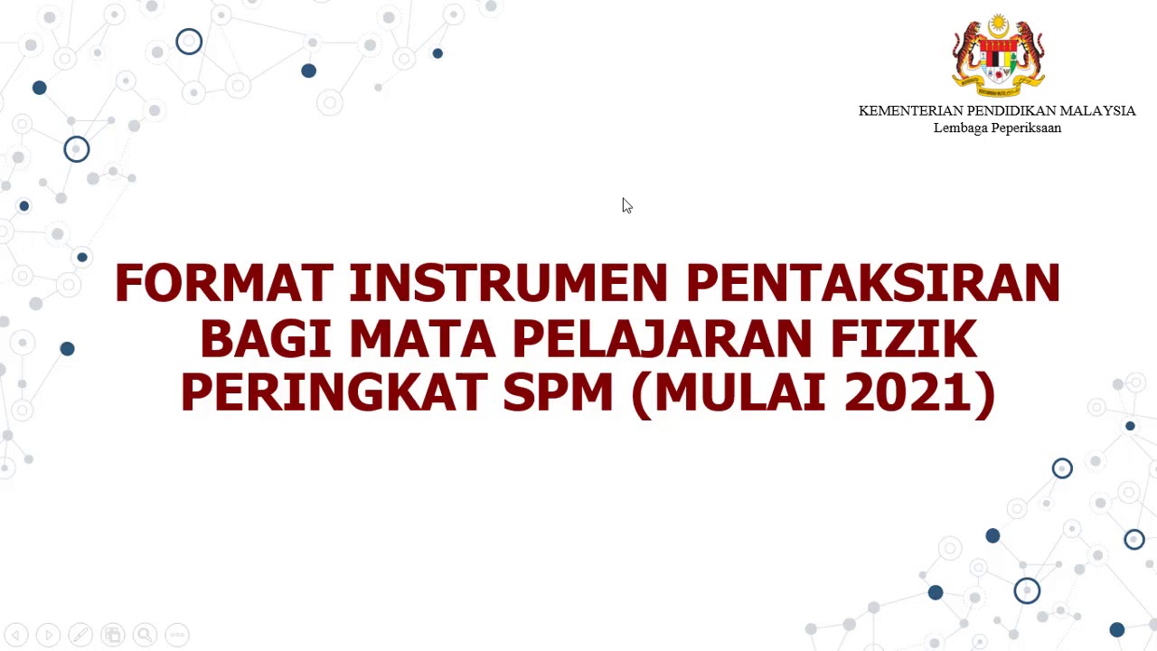 Format instrumen spm 2021