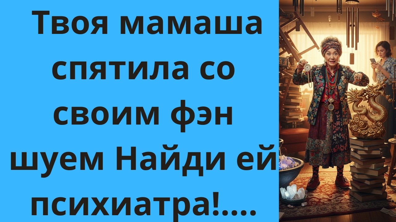 - Твоя мамаша спятила cо своим фэн шуем  Найди ей психиатра!