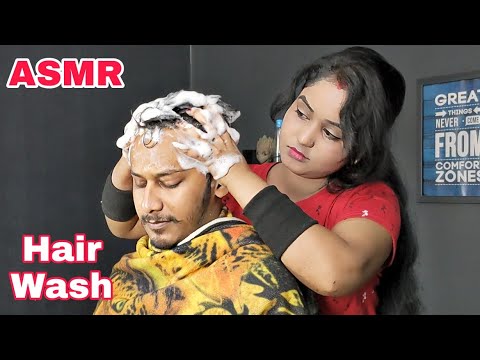 ASMR Shampoo Massage | Hair Wash and Hair Massage With Oil | Hair Combing | Loud Neck Cracking