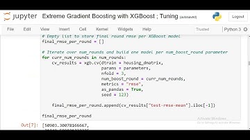 Extreme Gradient Boosting with XGBoost | Tuning using Python