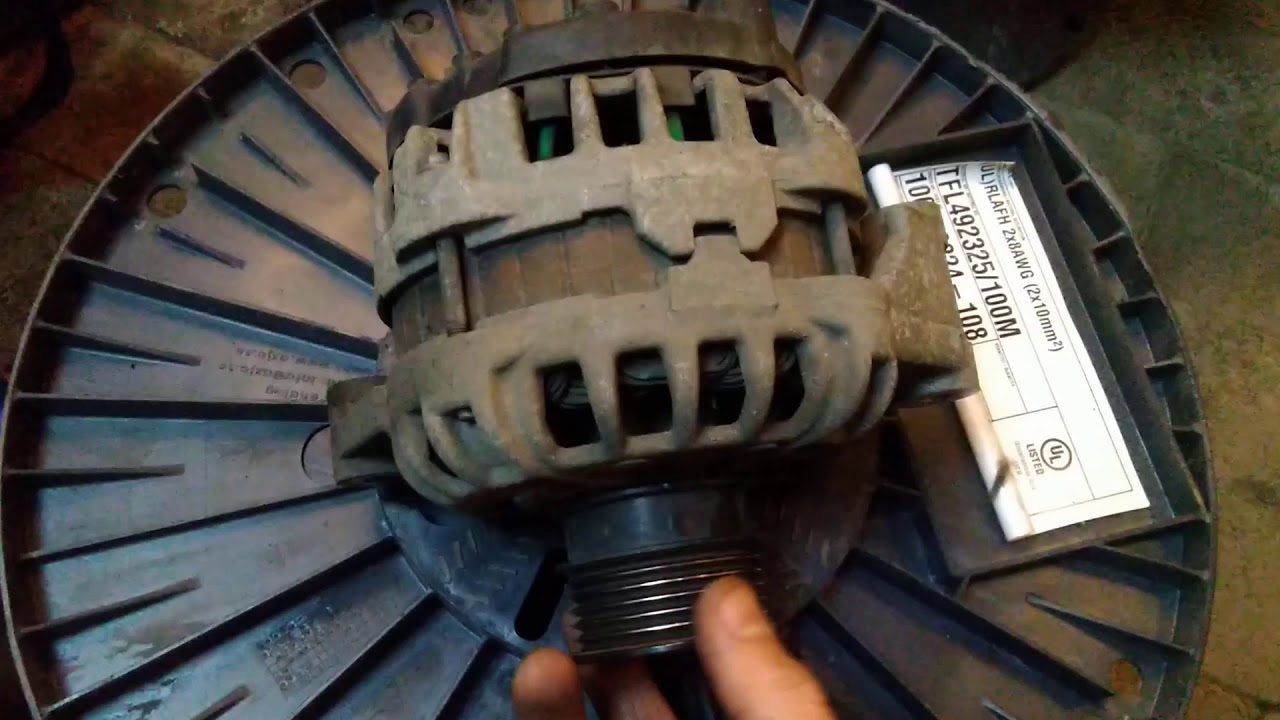 Генератор Bosh 110 (Калина 2, пробег 112ткм) звук работы - YouTube