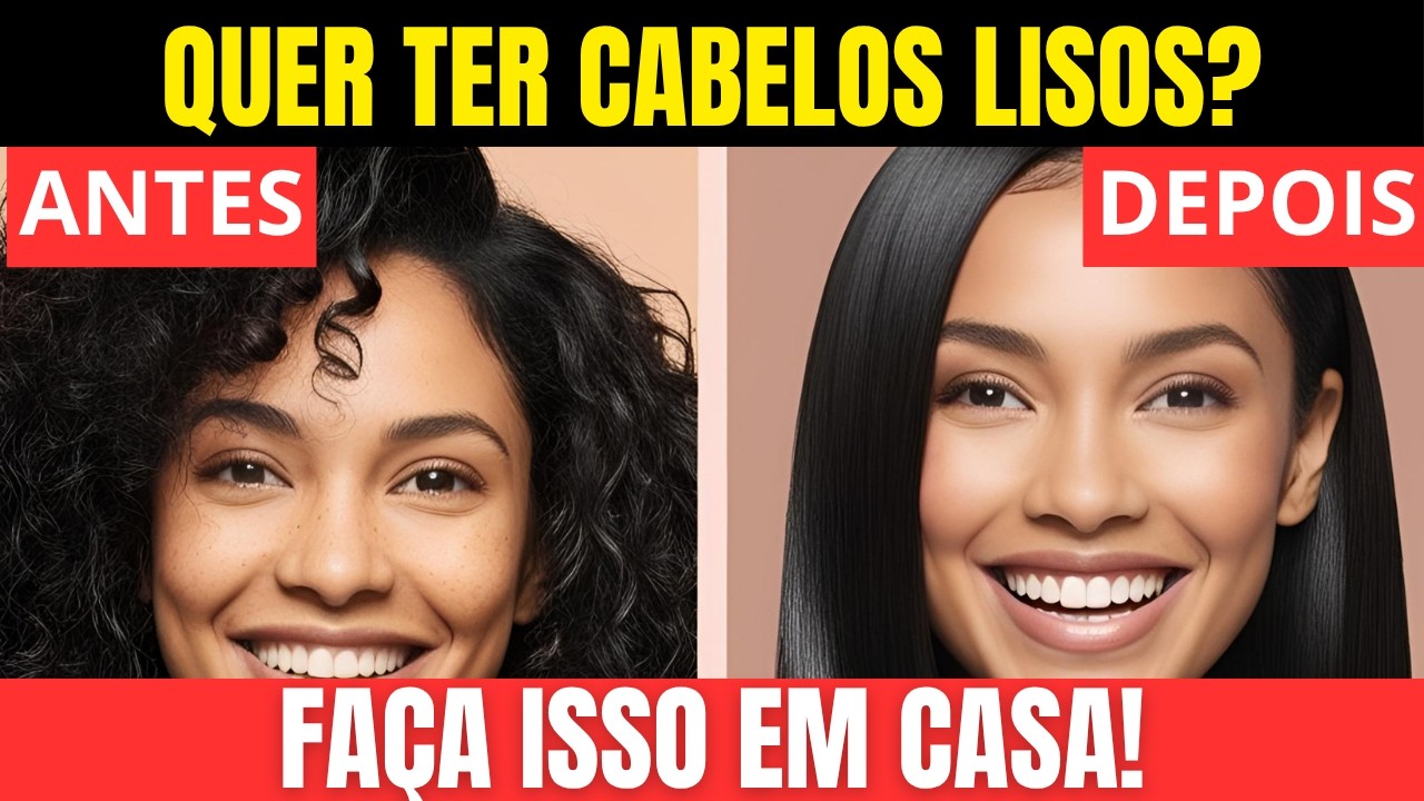 Como alisar o cabelo sem chapinha