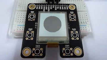 Sharp Memory LCD 96x96 Pixel Reflectivity Demonstration