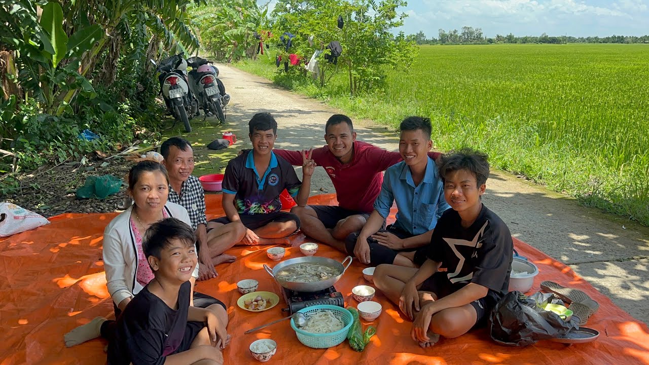 Ếch đồng đầu mùa nấu canh chua cây chuối thưởng thức cùng anh em VXĐ 978