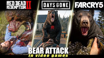 BEAR Attack in 10 Open World video games
