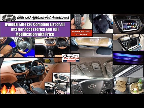 Elite I20 Full List Of All Interior Accessories With Price