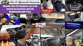 Elite i20 Full List of All Interior Accessories with Price | i20 Best Modified Interior
