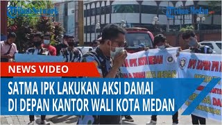 Sapma IPK Lakukan Aksi Damai di Depan Kantor Wali Kota Medan, Minta KPK Investigasi Dana BOS