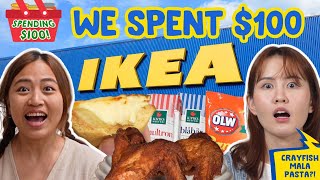 We Spent $100 On Swedish Food At The Biggest IKEA STORE!