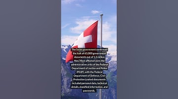 Switzerland: Play ransomware leaked 65,000 government documents