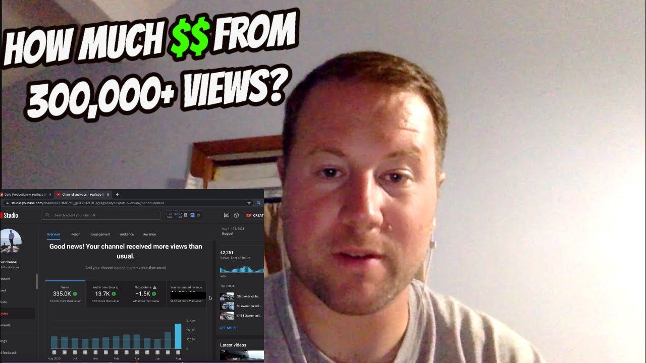 How Much MONEY YouTube Paid Me for 300,000 views - YouTube