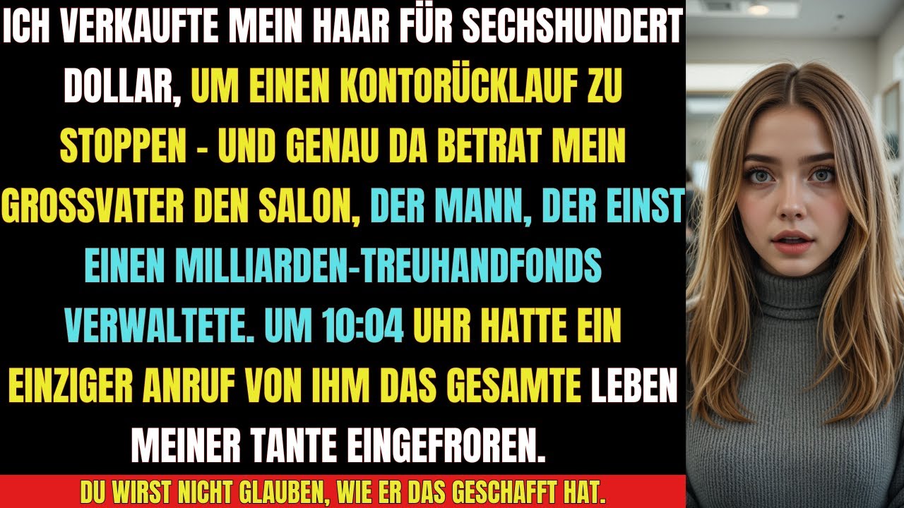 „Mein reicher Großvater sah, wie ich meine Haare verkaufte – dann loggte er sich still ein…“