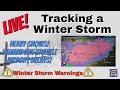 Live! Tracking a Winter Storm - Winter Storm Warnings - Travel Delays