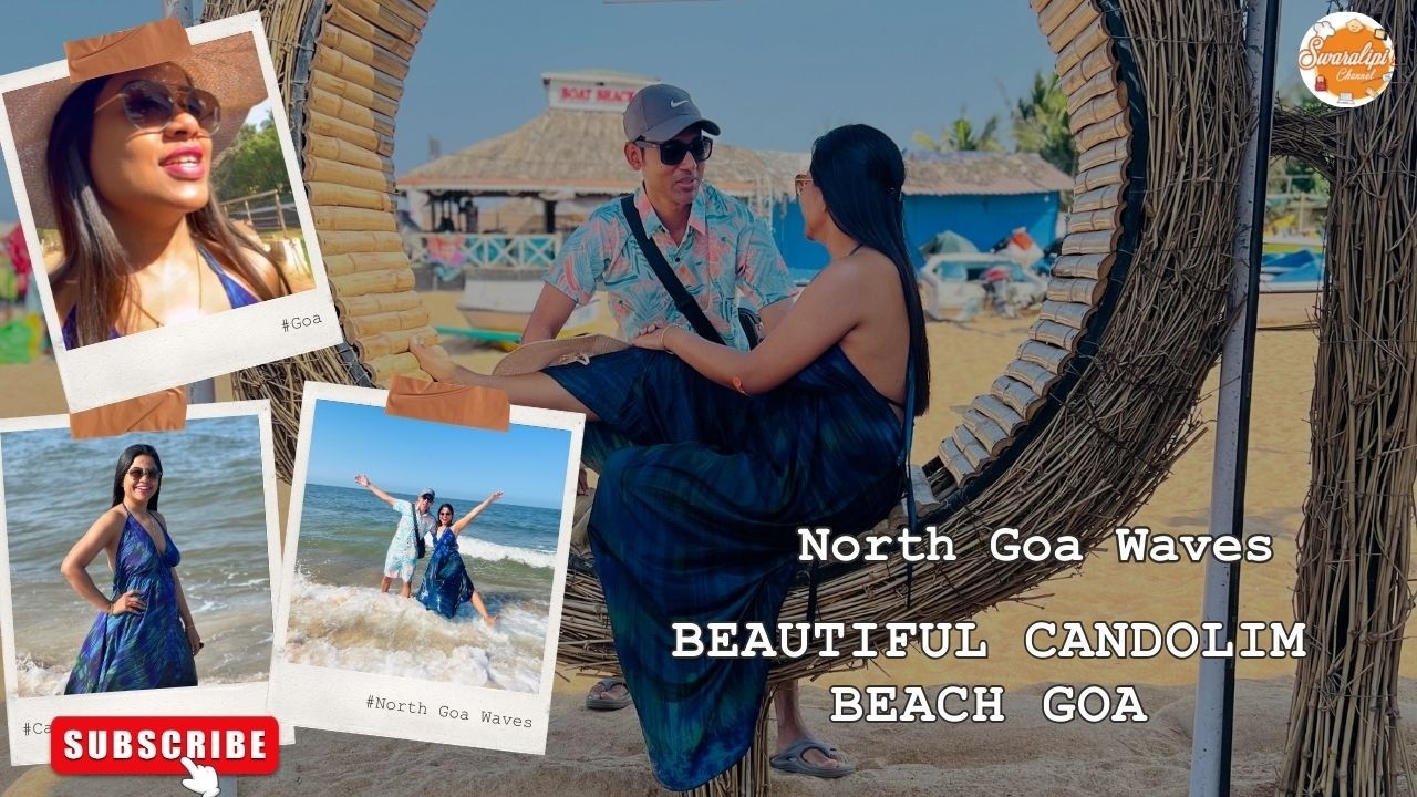 Beautiful Candolim Beach Goa 🌊 | North Goa Waves | Goa to Kolkata Travel Vlog
