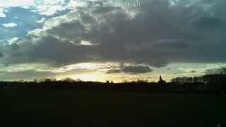 Raspberry Pi timelapse sunset in a cloudy windy rainy sky