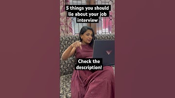 5 things you should lie about your job interview #interviewtips #hiringmanager