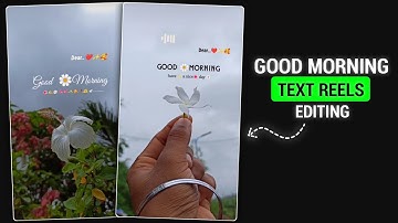 Good Morning Trending Text Video कैसे बनाएं Alight Motion Se
