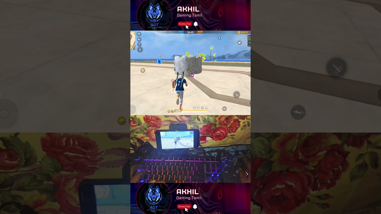 Panda mousepro 🐼Handcam  Keyboard ⌨️and mouse 🖱️ + mobile 📱gameplay 